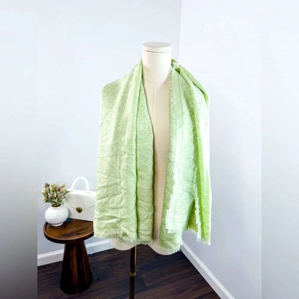 Loewe Anagram scarf in wool and silk